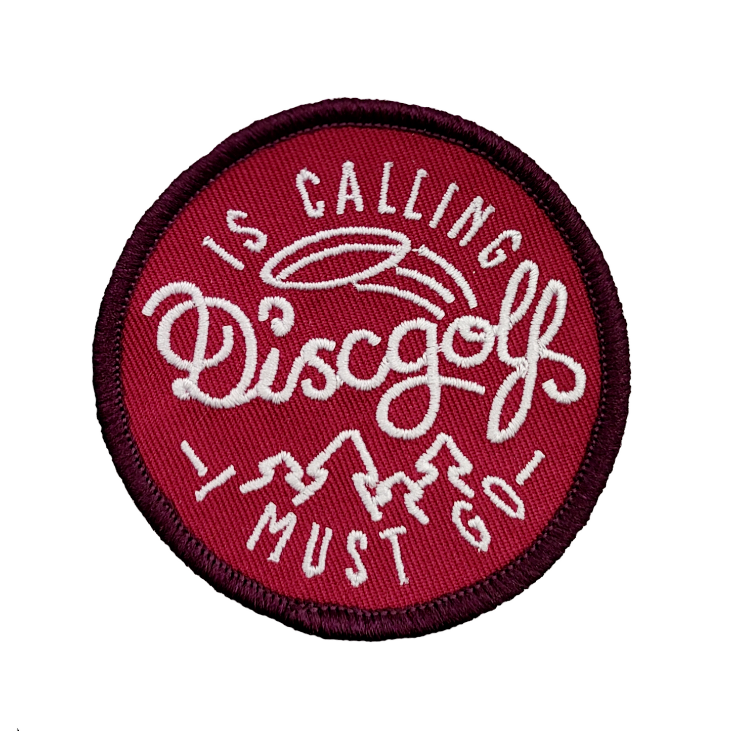 Discgolf is Calling Red Patch